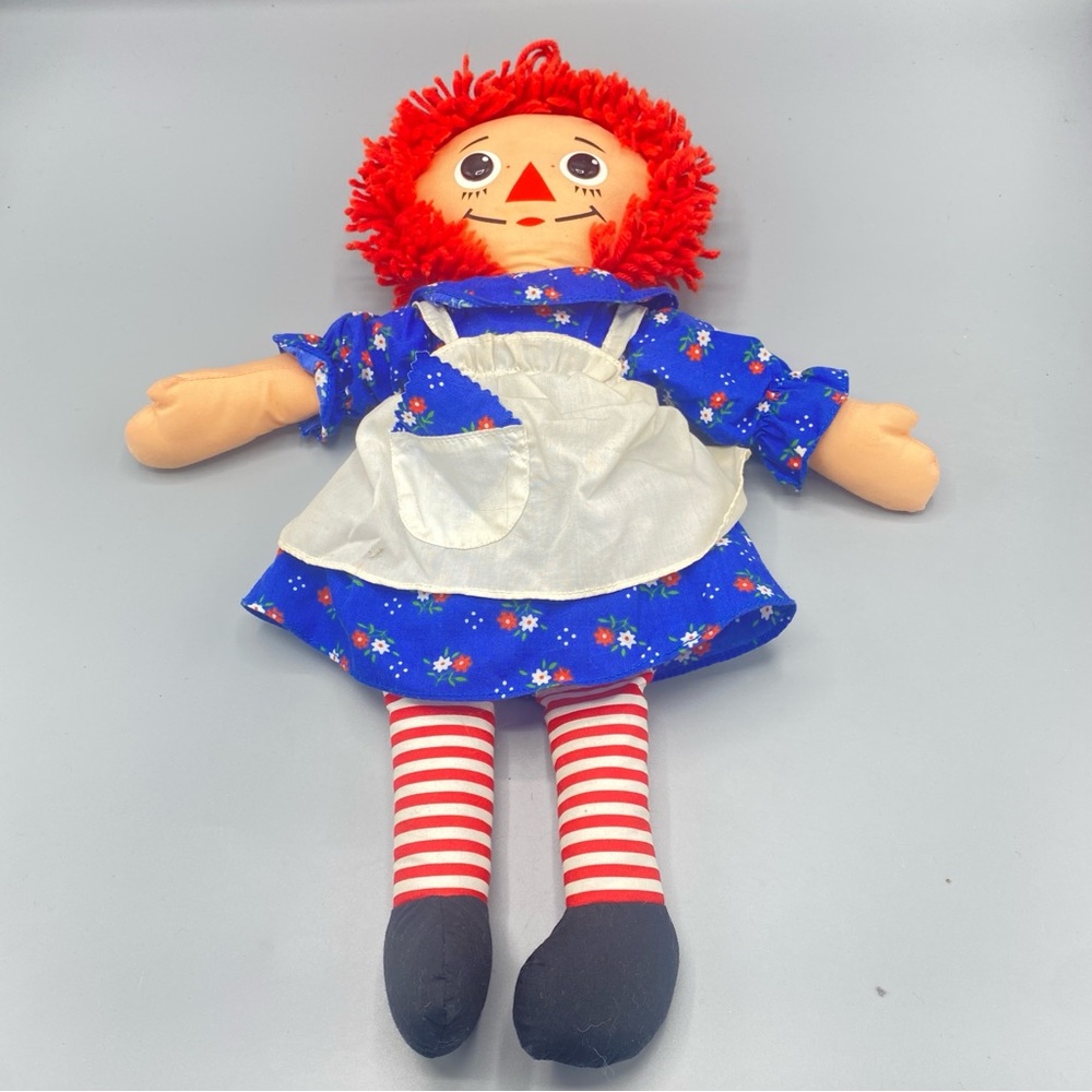 PLAYSKOOL Vintage 1987 Raggedy Ann Doll 18" Cloth Plush Doll Tagged